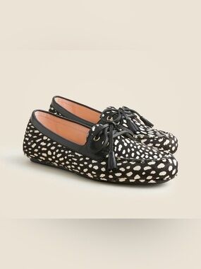 J. Crew Driving Loafer in Printed Calf Tassel NWT size 9 Style CM908